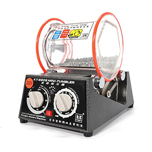 Hansemay Vaso Giratorio Vaso Joyería pulidor finalizador, Profesional Mini Joyería Pulido Máquina con Grano de Pulido Libre 45W 220V 3kg Capacidad Hansemay Vaso Giratorio Vaso Joyería pulidor finalizador, Profesional Mini Joyería Pulido Máquina con Grano de Pulido Libre 45W 220V 3kg Capacidad