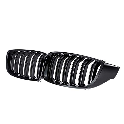 HanT Accesorios de Rejilla de Coche Rejillas de Rejilla Delantera Recambio de Rejilla de riñón, para BMW 4 Series F32 F33 F36 F80 F82 Doble listón M4 Sport Style Bright Black HanT Accesorios de Rejilla de Coche Rejillas de Rejilla Delantera Recambio de Rejilla de riñón, para BMW 4 Series F32 F33 F36 F80 F82 Doble listón M4 Sport Style Bright Black