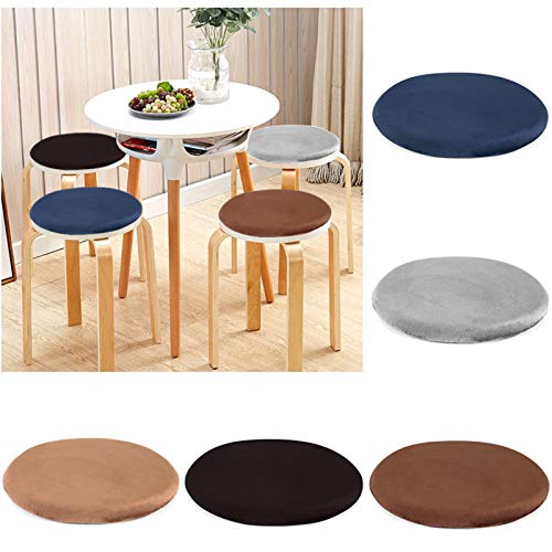 HAOCHI Espuma De Memoria Cojín De Asiento,Redondo Taburete Panel De Silla,Antideslizante Suave Comedor Cojín De La Silla Lavable Butt Pad para Shell Chair Banco-D 28cm De Diámetro HAOCHI Espuma De Memoria Cojín De Asiento,Redondo Taburete Panel De Silla,Antideslizante Suave Comedor Cojín De La Silla Lavable Butt Pad para Shell Chair Banco-D 28cm De Diámetro