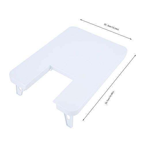 Haofy 35.7 * 25 .5cm/14.06 * 10.04in Mesa de extensión de máquina de Coser Tablero de expansión de plástico ABS para máquina de Coser (Blanco)