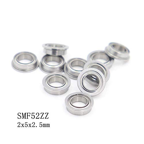 HAOJUE Rodamiento de bolas de una fila profunda SMF52ZZ ABEC-1, 5 unidades, 2 x 5 x 2,5 mm, rodamientos de bolas de acero inoxidable miniatura S LF520ZZ MF52 ZZ HAOJUE Rodamiento de bolas de una fila profunda SMF52ZZ ABEC-1, 5 unidades, 2 x 5 x 2,5 mm, rodamientos de bolas de acero inoxidable miniatura S LF520ZZ MF52 ZZ