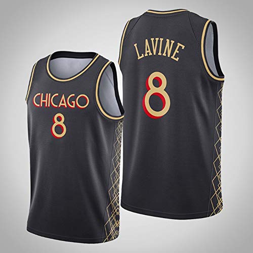 Haoshangzh55 2021 Jerseys De Baloncesto/Chicago Bulls # 8 Zach LaVine Swingman Black Gold City-Edition Hot Press Deportes Y Ocio Chaleco Sin Mangas Transpirable De Secado Rápido,M Haoshangzh55 2021 Jerseys De Baloncesto/Chicago Bulls # 8 Zach LaVine Swingman Black Gold City-Edition Hot Press Deportes Y Ocio Chaleco Sin Mangas Transpirable De Secado Rápido,M