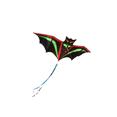 HAOSHUAI 1.9M Bats de Dibujos Animados Rod Rod Volando Playa Playa Ripstop Nylonsurf Niños Regalo Familia Actividad Deportiva al Aire Libre