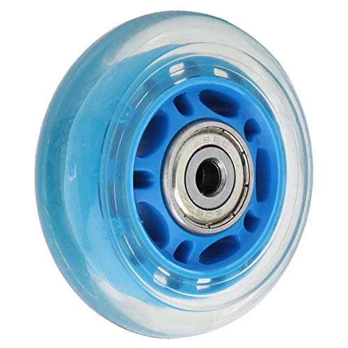 Haoweiwei HWW-Wheels, 2.5in 62mm Ruedas Rueda Azul Transparente de rodamiento silencioso con 608ZZ PU Carro del Equipaje Accesorios Patines Haoweiwei HWW-Wheels, 2.5in 62mm Ruedas Rueda Azul Transparente de rodamiento silencioso con 608ZZ PU Carro del Equipaje Accesorios Patines