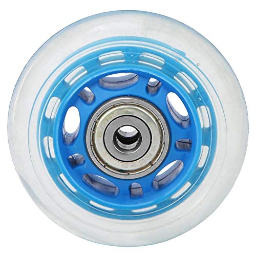 Haoweiwei HWW-Wheels, Ruedas de ricino 2,5 Pulgadas Ruedas Rueda Azul Transparente de rodamiento silencioso con 608ZZ PU Carro del Equipaje Patines Accesorios Haoweiwei HWW-Wheels, Ruedas de ricino 2,5 Pulgadas Ruedas Rueda Azul Transparente de rodamiento silencioso con 608ZZ PU Carro del Equipaje Patines Accesorios