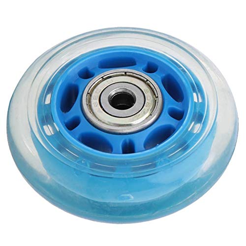 Haoweiwei HWW-Wheels, Ruedas de ricino 2,5 Pulgadas Ruedas Rueda Azul Transparente de rodamiento silencioso con 608ZZ PU Carro del Equipaje Patines Accesorios Haoweiwei HWW-Wheels, Ruedas de ricino 2,5 Pulgadas Ruedas Rueda Azul Transparente de rodamiento silencioso con 608ZZ PU Carro del Equipaje Patines Accesorios