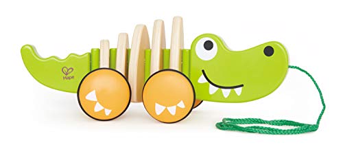 Hape E0348-Cocodrilo de madera, color naturaleza + verde. (0HPE0348) Hape E0348-Cocodrilo de madera, color naturaleza + verde. (0HPE0348)