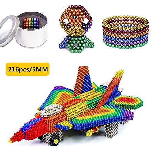 HapeeFun Bolas de Rompecabezas mágico Bola Descompresión Desarrollo Inteligente Juguetes Regalo Ideales para niños y Adultos - 6 Colores-216pcs