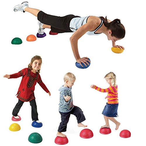Haplws Bola de Entrenamiento de Fitness para Adultos Bola de Yoga Durian Colchoneta de Masaje Masaje Punto de activación Media Bola Bola de Equilibrio de Fitness Haplws Bola de Entrenamiento de Fitness para Adultos Bola de Yoga Durian Colchoneta de Masaje Masaje Punto de activación Media Bola Bola de Equilibrio de Fitness