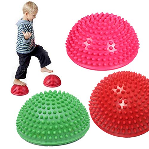 Haplws Bola de Entrenamiento de Fitness para Adultos Bola de Yoga Durian Colchoneta de Masaje Masaje Punto de activación Media Bola Bola de Equilibrio de Fitness Haplws Bola de Entrenamiento de Fitness para Adultos Bola de Yoga Durian Colchoneta de Masaje Masaje Punto de activación Media Bola Bola de Equilibrio de Fitness