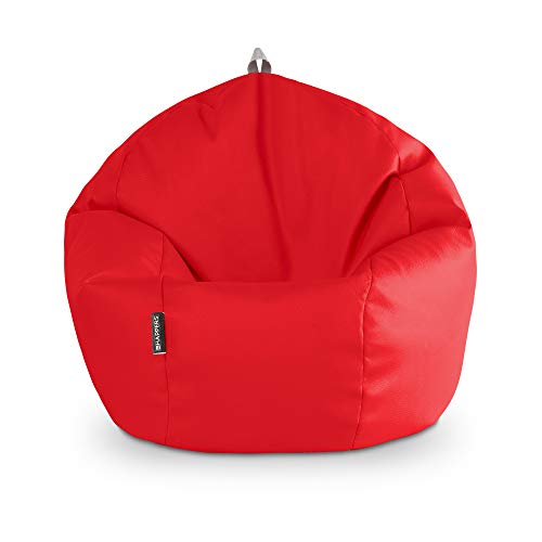 HAPPERS Puff Pelota Polipiel Interior Rojo