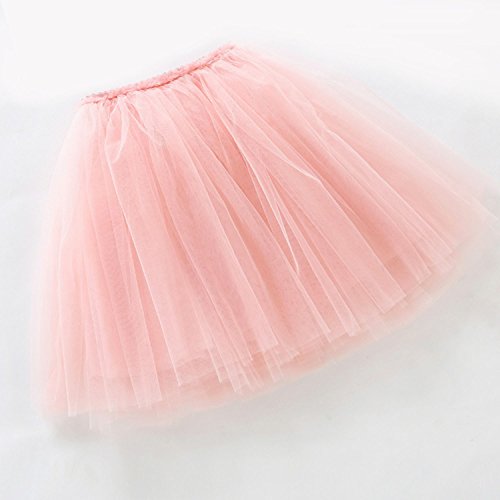 Happy Cherry - Falda Tul Niña con Forro Algodón Capas de Volantes Cintura Elástica para Danza Ballet de Fiesta 120cm 5-6 Años - Rosa Happy Cherry - Falda Tul Niña con Forro Algodón Capas de Volantes Cintura Elástica para Danza Ballet de Fiesta 120cm 5-6 Años - Rosa