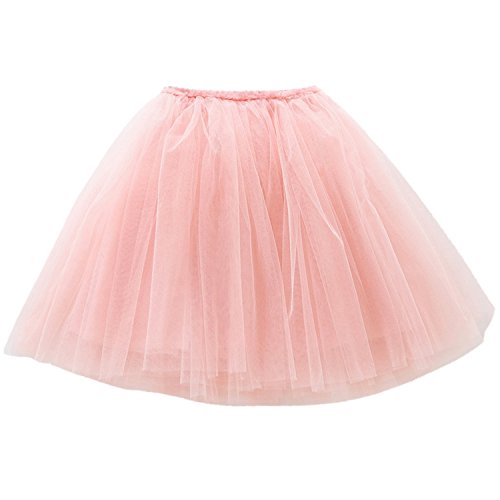 Happy Cherry - Falda Tul Niña con Forro Algodón Capas de Volantes Cintura Elástica para Danza Ballet de Fiesta 120cm 5-6 Años - Rosa Happy Cherry - Falda Tul Niña con Forro Algodón Capas de Volantes Cintura Elástica para Danza Ballet de Fiesta 120cm 5-6 Años - Rosa