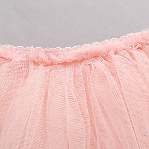 Happy Cherry - Falda Tutu con Capas de Danza Ballet Fiesta para Niña Princesa 100cm 2-3 Años - Rosa