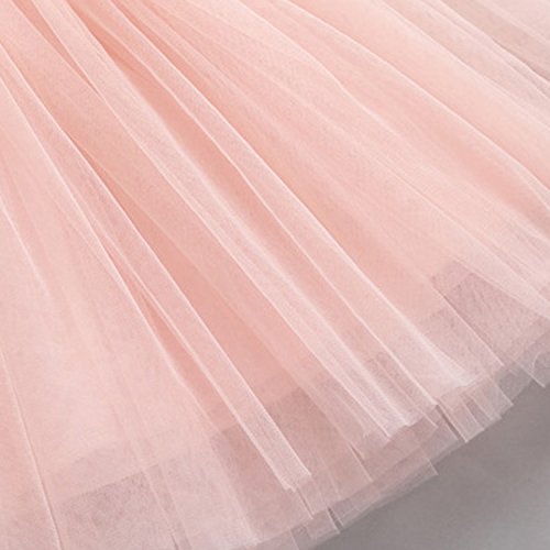 Happy Cherry - Falda Tutu con Capas de Danza Ballet Fiesta para Niña Princesa 100cm 2-3 Años - Rosa Happy Cherry - Falda Tutu con Capas de Danza Ballet Fiesta para Niña Princesa 100cm 2-3 Años - Rosa