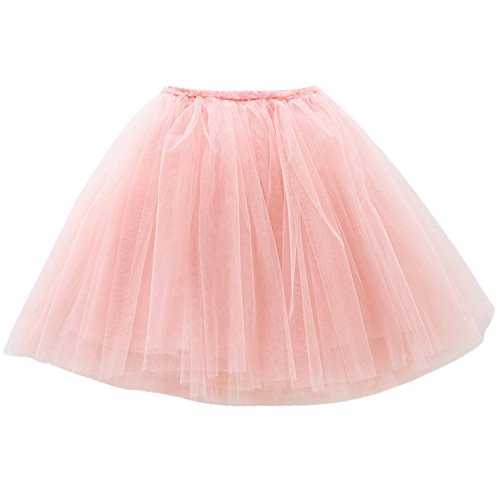 Happy Cherry - Falda Tutu con Capas de Danza Ballet Fiesta para Niña Princesa 100cm 2-3 Años - Rosa