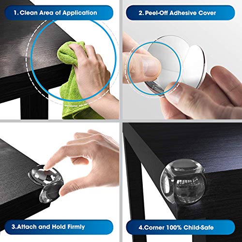 HAPPY CHLEA® 20 Protector de Esquinas Para Bebes y Niños, Protectores de Seguridad para Mesas y muebles, Tecnología"Cristal" + 2 Cerraduras de Seguridad y 6 piezas de Extra Adhesivo HAPPY CHLEA® 20 Protector de Esquinas Para Bebes y Niños, Protectores de Seguridad para Mesas y muebles, Tecnología"Cristal" + 2 Cerraduras de Seguridad y 6 piezas de Extra Adhesivo