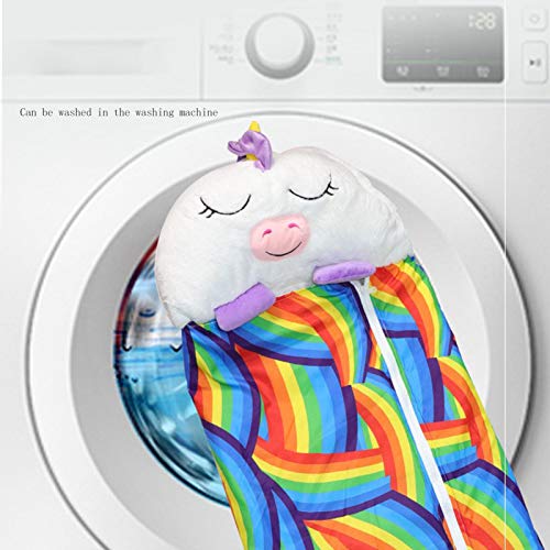 Happy Kids Nappers Play Pillow, Fovely Fun Sleeping Sacos de dormir para niños, almohada 2 en 1 y saco de dormir, plegable suave 140 * 50 con niños, niñas, para acampar, viajar al aire libre, unicorni Happy Kids Nappers Play Pillow, Fovely Fun Sleeping Sacos de dormir para niños, almohada 2 en 1 y saco de dormir, plegable suave 140 * 50 con niños, niñas, para acampar, viajar al aire libre, unicorni