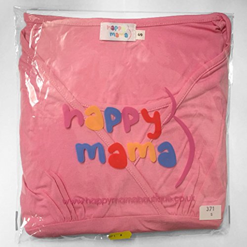 HAPPY MAMA. Premama Pantalones Cinturilla en Contraste y Cordón Ajustable. 582p (Jeans Mezcla, EU 40, M)