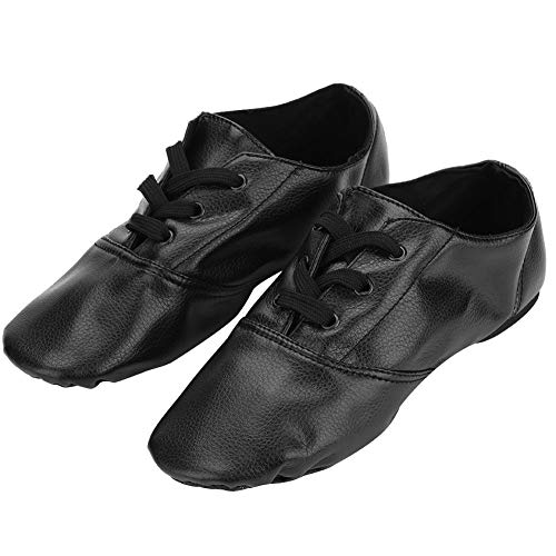 【????? ??? ???? ????】 Jazz Zapatos Yoga de Baile Latino Salsa Elástico Cuero PU para Las Mujeres Ballet Profesores Zapatos de Baile Sandalias Ejercicio Zapato(39)