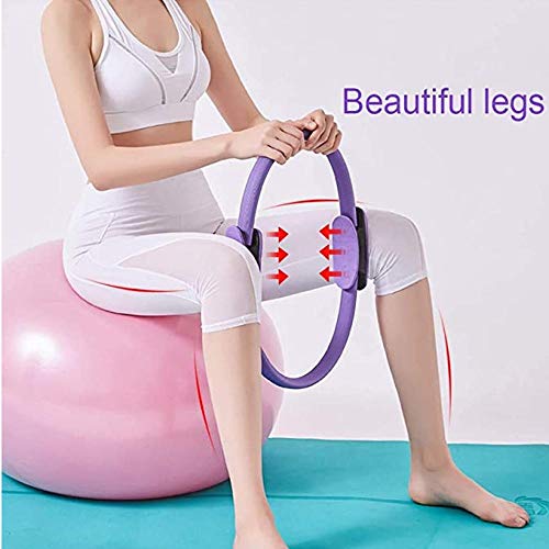 Happylegs 15" Doble Asa Eliptica para Casa Plegable Cuerpo Equilibrado Aros Entrenamiento para Kit De Ejercicio Muscular Magic Circle Muscles Body Shape