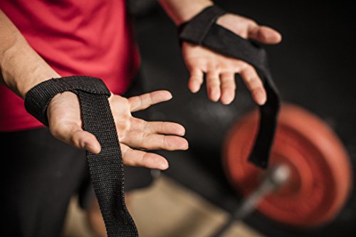 Harbinger Padded Cotton Lifting Straps, Unisex Adulto, Black, Talla única Harbinger Padded Cotton Lifting Straps, Unisex Adulto, Black, Talla única