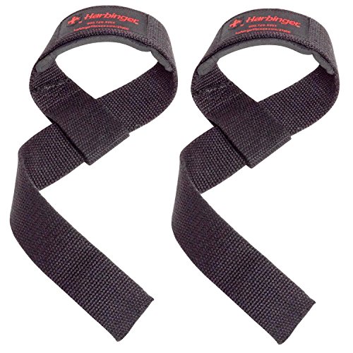 Harbinger Padded Cotton Lifting Straps, Unisex Adulto, Black, Talla única Harbinger Padded Cotton Lifting Straps, Unisex Adulto, Black, Talla única