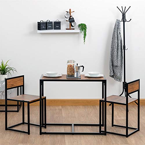 Harbour Housewares Set de Mesa de Comedor/Cocina y 2 sillas - Diseño Compacto Que Ahorra Espacio Harbour Housewares Set de Mesa de Comedor/Cocina y 2 sillas - Diseño Compacto Que Ahorra Espacio