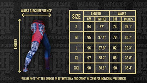 Hardcore Training Compression Pants Skull Folk-m MMA BJJ Fitness Grappling Mallas compresivas