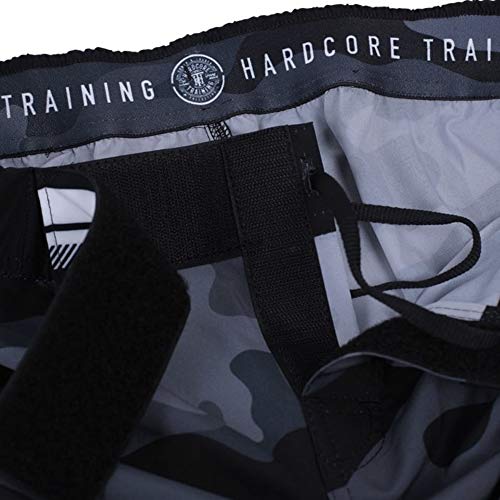 Hardcore Training Fear Zone Fight Shorts Hombre Pantalones Cortos MMA BJJ Boxeo Grappling Fitness No Gi