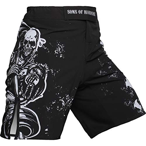 Hardcore Training Fight Shorts Men's Sons of Hardcore - MMA Boxing Fitness Crossfit-l Pantalones Cortos Hombre