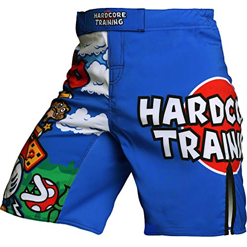 Hardcore Training MMArio Fight Shorts Hombre Pantalones Cortos MMA BJJ Boxeo Grappling Fitness No Gi