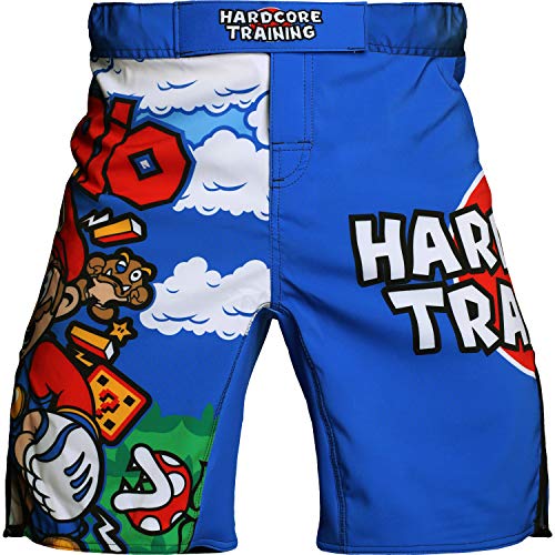 Hardcore Training MMArio Fight Shorts Hombre Pantalones Cortos MMA BJJ Boxeo Grappling Fitness No Gi