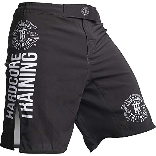 Hardcore Training Recruit Fight Shorts Hombre Pantalones Cortos MMA BJJ Boxeo Grappling Fitness No Gi