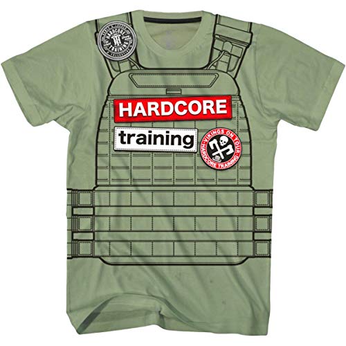 Hardcore Training Weighted Vest T-Shirt Men's Camiseta Hombre Fitness Workout Ejercicio Corriendo Running Ropa Basica Deportiva