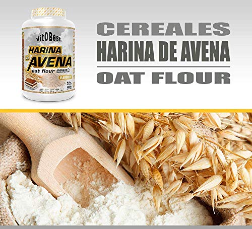 Harina de Avena Sabores Variados - Suplementos Alimentación y Suplementos Deportivos - Vitobest ((Tarta de Queso (Cheese Cake), 2 Kg)
