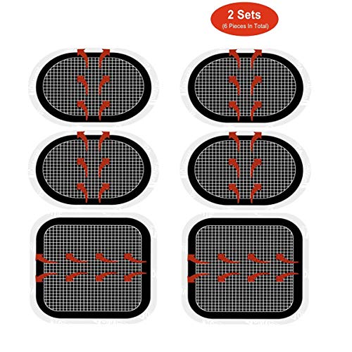 HARMILIY Almohadilla eléctrica para Fitness, Electrodos Mejorados para Electroestimuladores Musculares