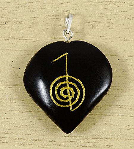 Harmonize Forma turmalina Piedra del corazón Espiritual Colgante Amuleto de Piedra símbolo de Reiki Healing