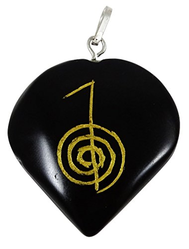 Harmonize Forma turmalina Piedra del corazón Espiritual Colgante Amuleto de Piedra símbolo de Reiki Healing