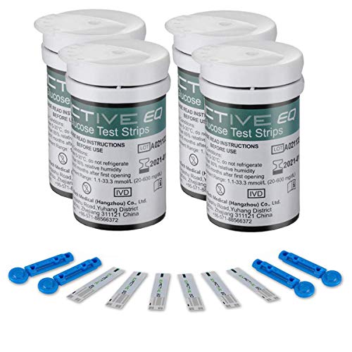 HARPIMER Glucosa en Sangre Kit Tiras de Prueba 100 Piezas de Monitor de azúcar en Sangre HARPIMER Glucosa en Sangre Kit Tiras de Prueba 100 Piezas de Monitor de azúcar en Sangre