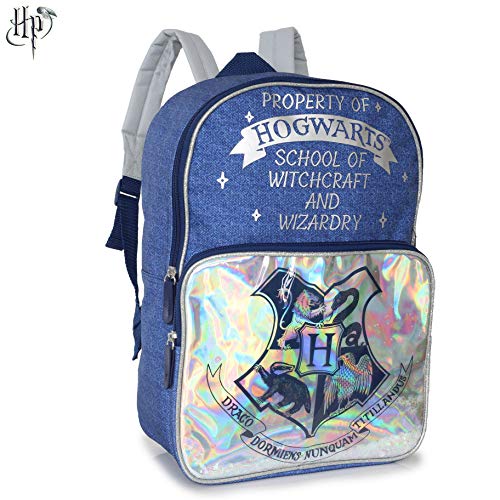 Harry Potter Bolsa para Mujer Y Adolescentes | Mochilas con Impresión De Estilo Vaquero | Amplia Mochila para La Escuela, Trabajo, Viajes | Harry Potter Regalos para Ella