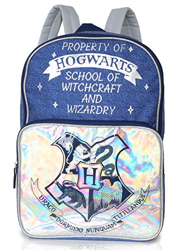 Harry Potter Bolsa para Mujer Y Adolescentes | Mochilas con Impresión De Estilo Vaquero | Amplia Mochila para La Escuela, Trabajo, Viajes | Harry Potter Regalos para Ella