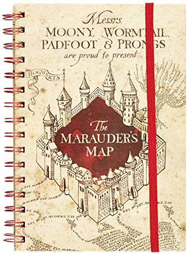 Harry Potter - Cuaderno A5 Espiral The Marauders Map