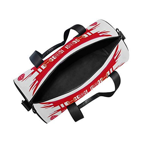 HARXISE Karate Ocupaciones Abstracción Personas Kimono activo Recreación deportiva Cinturón de atleta Caja de cuerpo negro，Bolsa de equipaje de viaje Deporte Lienzo ligero Equipaje Desmontable