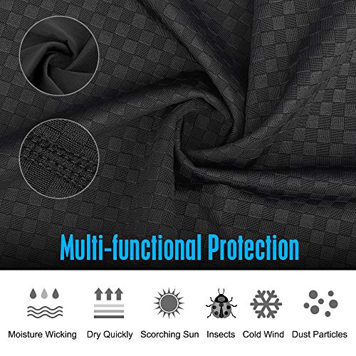 HASAGEI Braga Cuello Moto Bragas de Cabeza Bandana Cintas de Pelo PañUelo de Cabeza Hombre Mujer para Senderismo Ciclismo Correr Aire Libre Acampada y Marcha (negro) HASAGEI Braga Cuello Moto Bragas de Cabeza Bandana Cintas de Pelo PañUelo de Cabeza Hombre Mujer para Senderismo Ciclismo Correr Aire Libre Acampada y Marcha (negro)