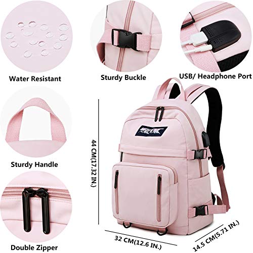HASAGEI Mochila Escolares Juveniles para 15.6'' Portátil Mochila Unisex de Carga USB Backpack Resistente Al Agua Universitaria Daypacks para Mujeres Hombres HASAGEI Mochila Escolares Juveniles para 15.6'' Portátil Mochila Unisex de Carga USB Backpack Resistente Al Agua Universitaria Daypacks para Mujeres Hombres
