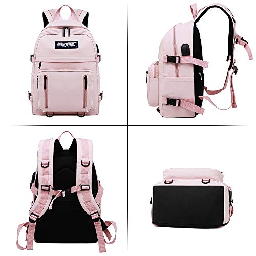 HASAGEI Mochila Escolares Juveniles para 15.6'' Portátil Mochila Unisex de Carga USB Backpack Resistente Al Agua Universitaria Daypacks para Mujeres Hombres HASAGEI Mochila Escolares Juveniles para 15.6'' Portátil Mochila Unisex de Carga USB Backpack Resistente Al Agua Universitaria Daypacks para Mujeres Hombres