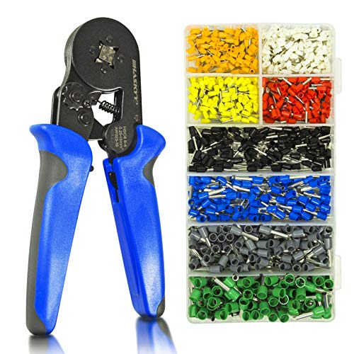 Haskyy 800 pedazo Kit I Crimpadora Terminales Alicates con Conectores Cable I Cobre profesional para engastar con 0.25~10.00 mm² Haskyy 800 pedazo Kit I Crimpadora Terminales Alicates con Conectores Cable I Cobre profesional para engastar con 0.25~10.00 mm²