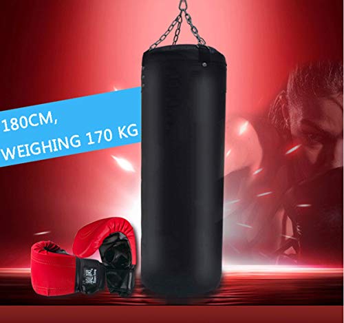 HATHOR-23 Boxeo Pesado, for Adolescentes Y Adultos Bolsa De Entrenamiento con Cadenas, Equipo De Entrenamiento De Boxeo De Taekwondo, Negro (Solo Uno) (Color : Black, Size : 180cm) HATHOR-23 Boxeo Pesado, for Adolescentes Y Adultos Bolsa De Entrenamiento con Cadenas, Equipo De Entrenamiento De Boxeo De Taekwondo, Negro (Solo Uno) (Color : Black, Size : 180cm)