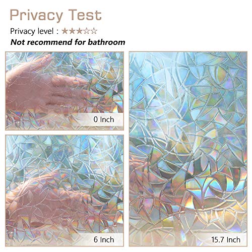 Haton Vinilos para Ventanas de 3D Efecto Semi-Privacidad Sin Pegamento Electrostatica Translucido Anti UV Vinilo para Cristal Decorativo Estático no Adhesivo para Oficina, Hogar 60X200CM Haton Vinilos para Ventanas de 3D Efecto Semi-Privacidad Sin Pegamento Electrostatica Translucido Anti UV Vinilo para Cristal Decorativo Estático no Adhesivo para Oficina, Hogar 60X200CM